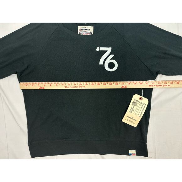 The Underground Movement Women's M Charcoal Gray LS Raglan Sweatshirt NWT - Picture 6 of 9